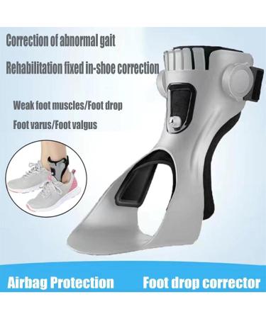 Foot Up Ankle Foot Orthosis Support - Inflatable Airbag for Hemiplegia & Stroke - Right Grey Size S - Optimal Foot Stabilizer for Walking - Buy Online on GoSupps.com