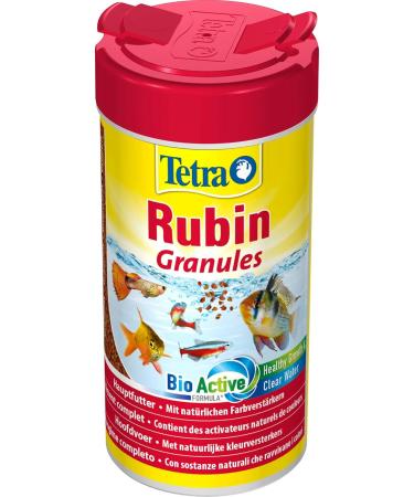 Tetra Rubin Granules - Natural Color Amplifier for Mid-Water Fish | 250 ml Can | Ideal Aquarium Food - Buy Online on GoSupps.com