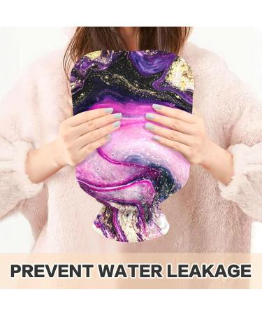 Marble Hot Water Bottle with Cover - 1L Pain Relief & Warmth for Pregnant Women | International Shipping Available - Buy Online on GoSupps.com