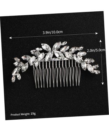 FRCOLOR Bride Hair Comb 1pc Bridal Comb Bridal Rhinestone Headwear Wedding Hair Clip Crystal Hair Side Comb Small Soap Tiara Handmade Headwear Decor Decorate Alloy Bride Manual - Buy Online on GoSupps.com
