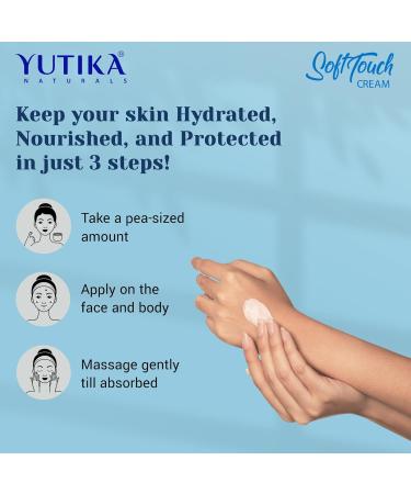 Yutika Softtouch Light Moisturizer Cream 500ml - Best Face & Skin Hydration | International Shipping - Buy Online on GoSupps.com