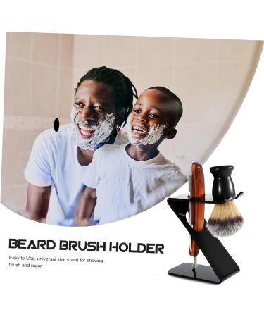 Beaupretty Acrylic Brush Holder Stand for Safety Razors & Shaving Brushes - Ideal for Men | International Shipping - Buy Online on GoSupps.com