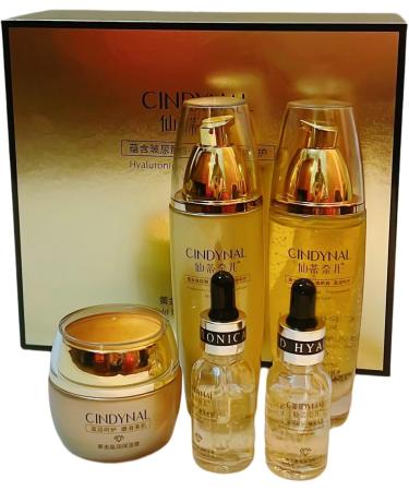 women facial kit face moisturizing 24K gold glowing whitening anti-aging skin care gold set (new) - Buy Online on GoSupps.com