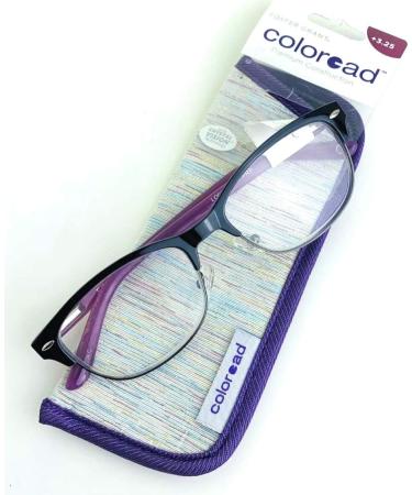 Foster Grant Coloread Purple Cleo Women's Reading Glasses +1.50 | Stylish & Durable with Case - International Shipping Available - Buy Online on GoSupps.com