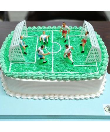9 Pcs Football Cake Topper Football Cake Toppers Football Cake Decorations Football Decorations and Sports Themed Cakes Decorations Personalised Cake Plugin Boys Party Supplies - Buy Online on GoSupps.com