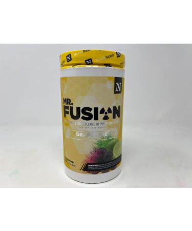 Nutrithority Mr.Fusion Pre Workout Supplement Grape Lime 40 Servings - Intense Focus & Pumps Nitric Oxide Booster No Crash - Powerful Energy Powder to Increase Strength & Gains - Buy Online on GoSupps.com