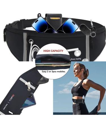 Mobico Passelter Cell Phone Running Bag - Sport Belt for Jogging Fitness & All Smartphones (Black + Bottle) - Buy Online on GoSupps.com