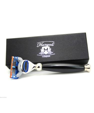 Haryali London razor with 5 blades - razor for men and women for a perfect wet shaving experience |Razor plane suitable for all 5-edge cartridges