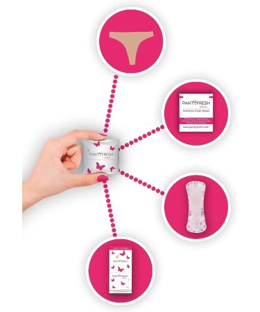 Travel Ready To-Go Panty Kit: Seamless Thong, Fresh Wipe, Pantyliner, Washbag - First Period & Incontinence Essentials - Buy Online on GoSupps.com