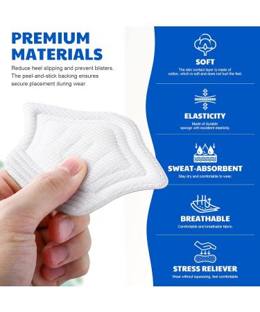 Soimiss Sneaker Heel Cushions - Self-Adhesive Shoe Inserts for Comfort | Friction Protection Pillows for Men & Women | 2 Pairs White - Buy Online on GoSupps.com