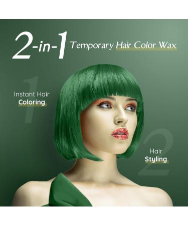 Herbishh Koloret Green Hair Color Wax - Vegan Temporary Hair Dye for All | Instant Washable Hair Paint 5.07 fl - Buy Online on GoSupps.com