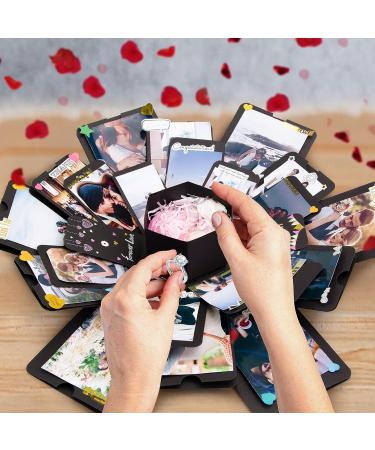 Koogel Explosion Gift Box - Handmade Surprise Photo Album for Anniversary, Birthday, Wedding - DIY Scrapbooking Accessories Included - Buy Online on GoSupps.com