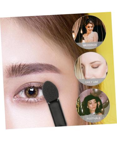Baluue 400 Pcs Mini Eyeshadow Swab Mascara Wand Lip Balm Brush Concealer Brush Mini Lip Brush Plastic Black - Buy Online on GoSupps.com