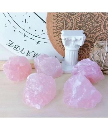 Rose Quartz Rough Stones Bulk 1.5-2inch - 4PCS 0.5lb - Healing Gemstones for Reiki & Decoration - Buy Online on GoSupps.com