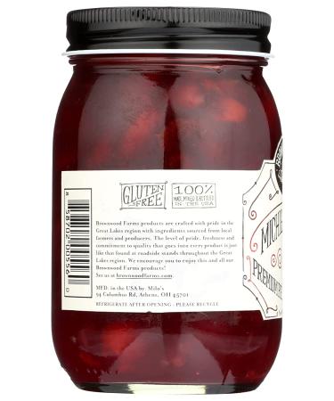 Brownwood Farms 18 oz Cherry Pie Filling - Gluten-Free with Great Lakes Cherries - Perfect Topping for Pancakes, Waffles, Ice Cream, and Yogurt - Buy Online on GoSupps.com