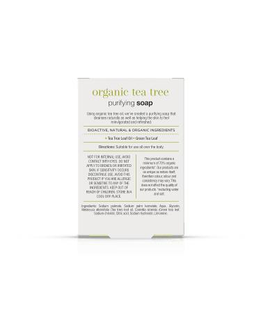 Buy Dr Organic Tea Tree Soap 100ml | Natural Antibacterial Cleanser | International Shipping - Buy Online on GoSupps.com