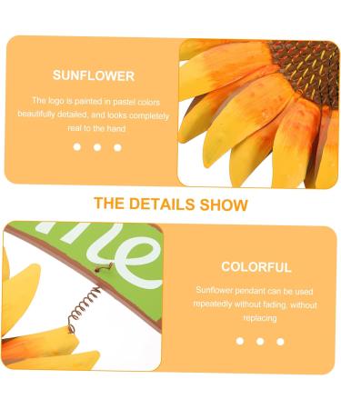 TOPPERFUN Pendant Front Door Sign Fall Decor Wall Decor Iron Country Style Flowers - Buy Online on GoSupps.com