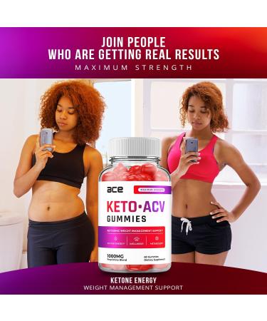ACE Keto ACV Gummies - Advanced Formula with B12, Beet Root Juice for Men & Women | 60 Gummies - Buy Online on GoSupps.com