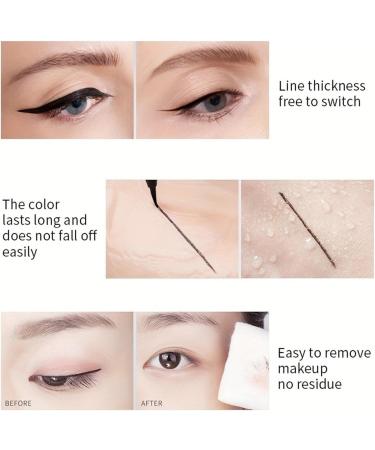 Waterproof Liquid Eyeliner Smudge Proof Eyeliner Contouring and Waterproof Liquid Eyeliner Black Eyeliner Liquid for Eye Makeup Waterproof Eyeliner Liquid for Eyeline Utoya - Buy Online on GoSupps.com