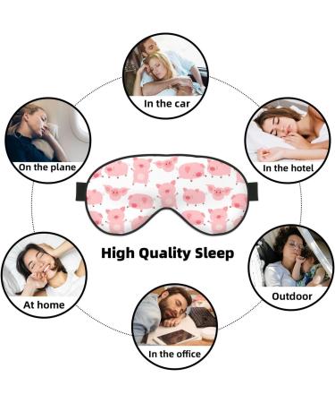 Kawaii Pigs Sleep Mask - Adjustable Double-Sided Soft Eye Covers for Perfect Sleep & Reduced Eye Edema | Shop Internationally - Buy Online on GoSupps.com