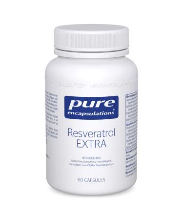 Pure Encapsulations Resveratrol EXTRA - 100 mg Trans-Resveratrol - For Healthy Cellular Function - Antioxidants Supplement - Non-GMO & Gluten Free - 60 Capsules