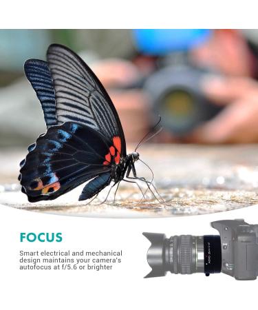 Movo AF 25mm Macro Extension Tube for Canon EOS DSLR Cameras - Auto Focus and Metering Passthrough - Buy Online on GoSupps.com