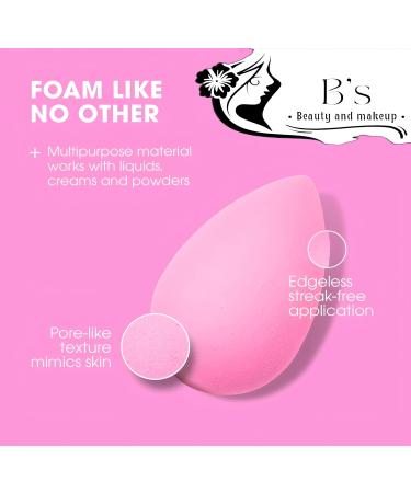 Beauty Blender Makeup Sponge | Vegan & Cruelty-Free | Streak-Free Application | B s Beauty and Makeup | Perfect for All Skin Types (Bubble Gum - Buy Online on GoSupps.com