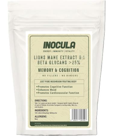 Inocula Lions Mane Extract Powder 100G 100 g (Pack of 1) - Buy Online on GoSupps.com