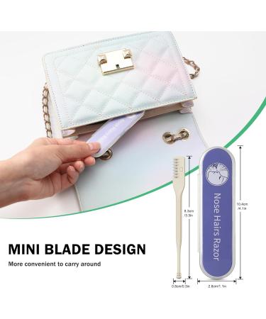 BEZOX Manual Nose Hair Trimmer (Pack of 3) - Rotating Nasal Hair Razor Cutter with Ear Picker for Women and Men - Portable Nostril Hair Remover Tools Yellow+3pcs - Buy Online on GoSupps.com