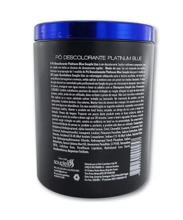 Soupleliss Bleaching Powder Blue Platinum 500g - DustFree Formula for 9 Tones | 17.63fl.oz - Buy Online on GoSupps.com