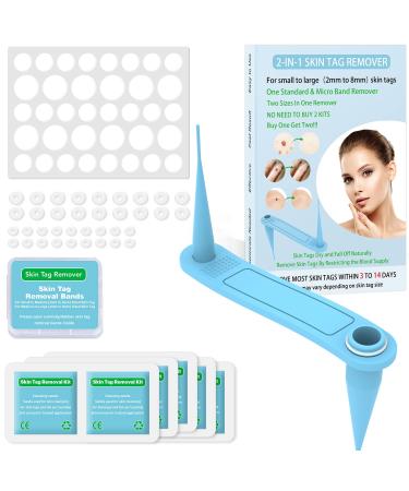 Skin Tag Removal Kit 2-in-1 - Safe for Small to Large (2mm - 8.5mm) Skin Tags for Most Body