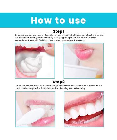 3 Pcs Teeth Whitening & Calculus Removal Foam - Refreshing Breath Dental Care - Buy Online on GoSupps.com