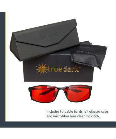TrueDark Twilights Elite Blue Light Blocking Glasses - Reduce Eye Strain & UV Glare for Better Sleep | For Men & Women - Perfect for Screen Use Gaming TV & Phone - By Dave Asprey - Buy Online on GoSupps.com