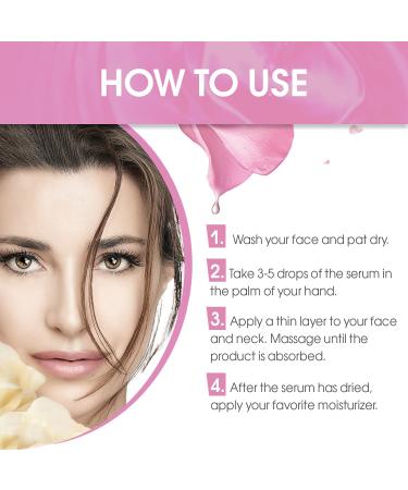 ClaRose Hyaluronic Acid Anti-Aging Face Serum with Natural Rose Oil & Retinol - 30ml | Youthful Skin Hydration & Glow - Buy Online on GoSupps.com