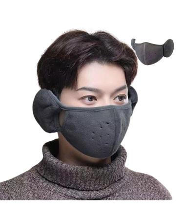 Neflum facial cover for cold weatherBreathable elastic face cover - unisex face cover to run cycle motorcycling commuting dark gray
