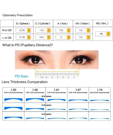 Buy MEDOLONG Rectangle Frame Unisex Progressive Multifocal Reading Glasses - Anti Blue Light Lens MF8068 C3 | International Shipping Available - Buy Online on GoSupps.com