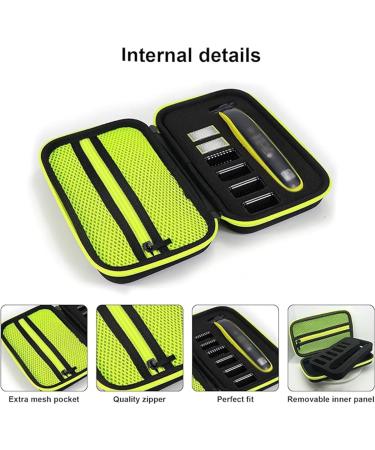 ZLIT Hard Shell Travel Carrier Bag for Philips Norelco OneBlade QP2520/QP2530/QP2630 - Secure & Stylish Razor Bag (Black Interior) | International Shipping Available - Buy Online on GoSupps.com