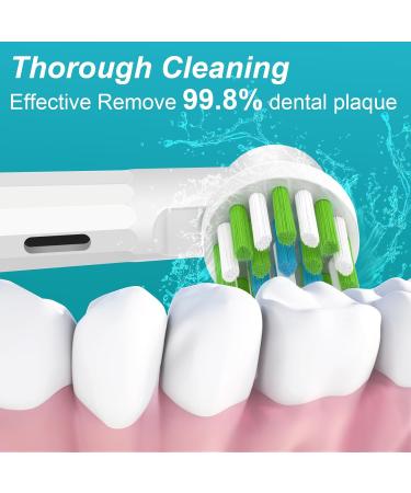 Toothbrush Replacement Heads for Oral-B Braun Pro 1000 - Medium Soft Bristles 8-Pack | International Shipping Available - Buy Online on GoSupps.com