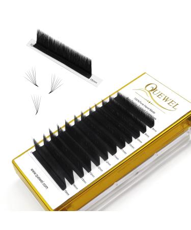 Quewel Self-Fan L Curl Volume Eyelashes - 0.05 Strength Mix 8-15mm | Easy Lash Extensions for Flawless Looks - Buy Online on GoSupps.com