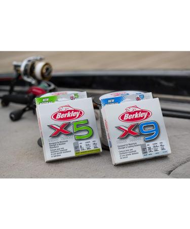 Berkley x9 Braid Fishing Line 80lb 295 Yards Low-Vis Green - High Performance Fishing Line - Buy Online on GoSupps.com