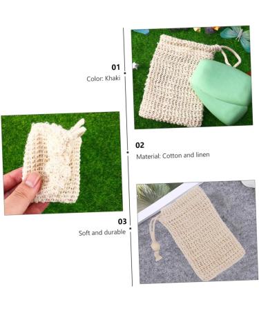 MAGICLULU 8 Pcs Cotton Linen Soap Soap Pouch Net Soap Saver Pouch Shower Soap Soap Shower Soap Saver Soap Saver Pouch Exfoliating Soap Pouch - Buy Online on GoSupps.com