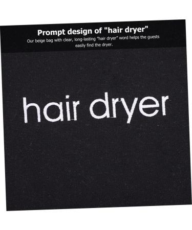 BIUDECO 12 Pcs Hair Dryer Storage Bag Travel Tote Bags Makeup Storage Bag Hair Bag Storage Bags Fabric Black - Buy Online on GoSupps.com