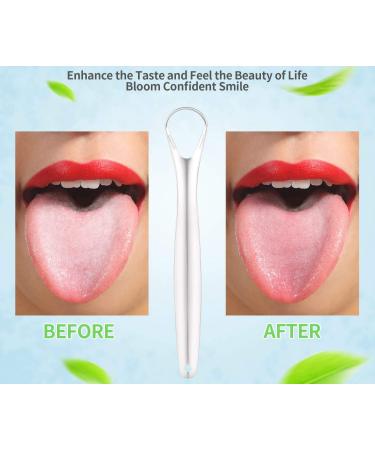Stainless Steel Tongue Cleaner Scraper for Fresh Breath - Oral Hygiene Tool with Carry Case for Adults - Buy Online on GoSupps.com