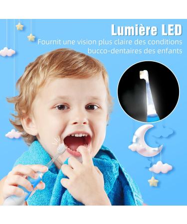 Buy Seago SG513 Electric Toothbrush for Kids 6 Months to 4 Years | LED Light Smart Timer Waterproof IPX7 - Light Blue - Buy Online on GoSupps.com