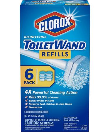 Clorox Disinfecting Toilet Wand Refill Heads 6 ea (Pack of 2)