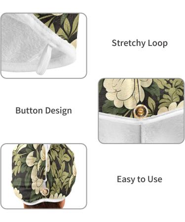 Daisy Hair Towel 2 Pack | Super Absorbent Quick Dry Hair Turbans | Ultimate Hair Drying Solution for Women & Girls - Buy Online on GoSupps.com