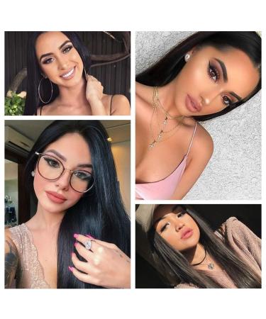 Quantum Love Long Natural Straight Wig | Middle Part | Realistic Synthetic | Black Color | Heat Resistant | Women's Daily & Party Wear - Buy Online on GoSupps.com