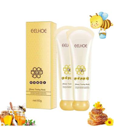 2pcs Honey Tearing Mask Peel Honey Mask Blackhead Remover Mask  Honey Face Mask for Exfoliante Clean Dead Skin Black Head Shrink Pores