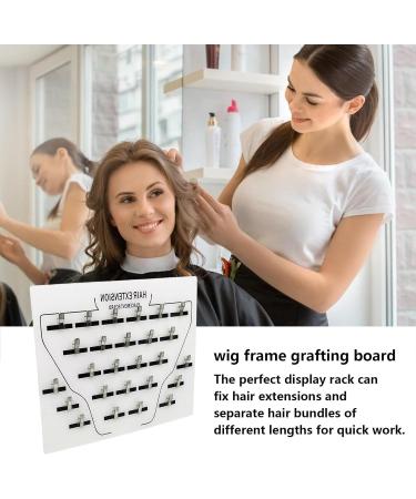 Extension Holder Sturdy Acrylic Hair Styling Board Hair Extension Holder Hair Extension Board Hair Extension Holder Acrylic Board With Clip For Hairpieces Wig Sectioning Display Grafting Plate Ha body white - Buy Online on GoSupps.com
