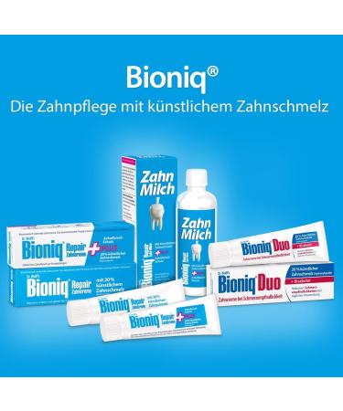 Bioniq Toothpaste Duo - 75 ml | Pain Protection for Sensitive Teeth | Fluoride-Free Repairing Toothpaste with Artificial Enamel | Gum Regeneration - Buy Online on GoSupps.com